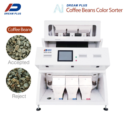 Độ sáng cao Bộ phân loại màu hạt cà phê Độ chính xác 99,9%