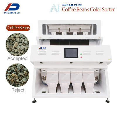 Quang học RGB Green Coffee Bean Sorter 4 Chutes
