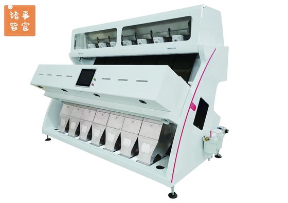 Máy phân loại màu CCD 7 máng thông minh Công suất cao cho hạt giống