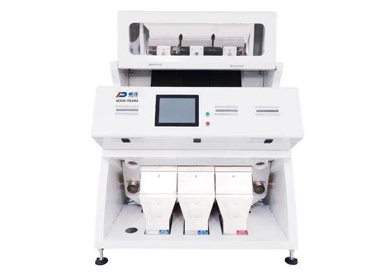 Máy phân loại màu lúa mì nông nghiệp CCD 3 máng 192 kênh