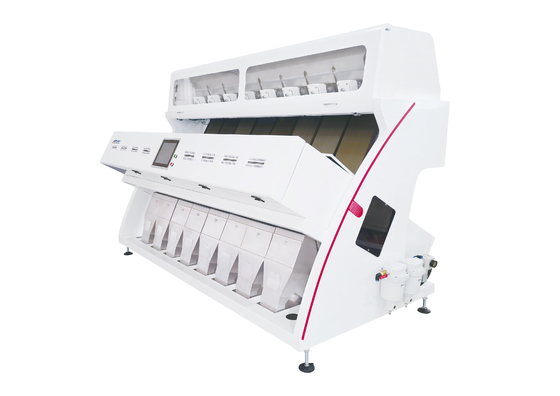 8 Máng Máy phân loại màu hạt đậu trắng nông nghiệp với máy ảnh CCD