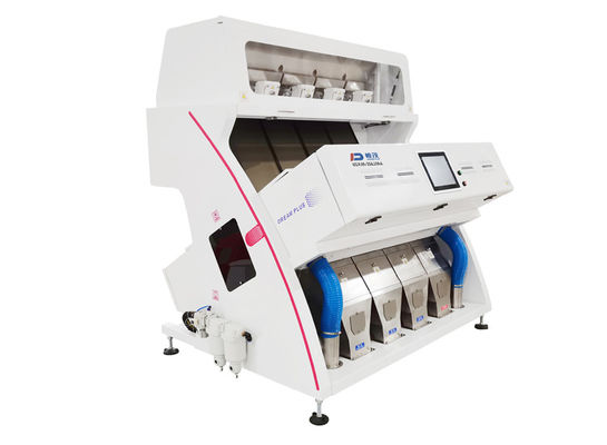 Đậu phộng Hạt gạo 4 Máng 256 Máy phân loại màu CCD 1500kg / H