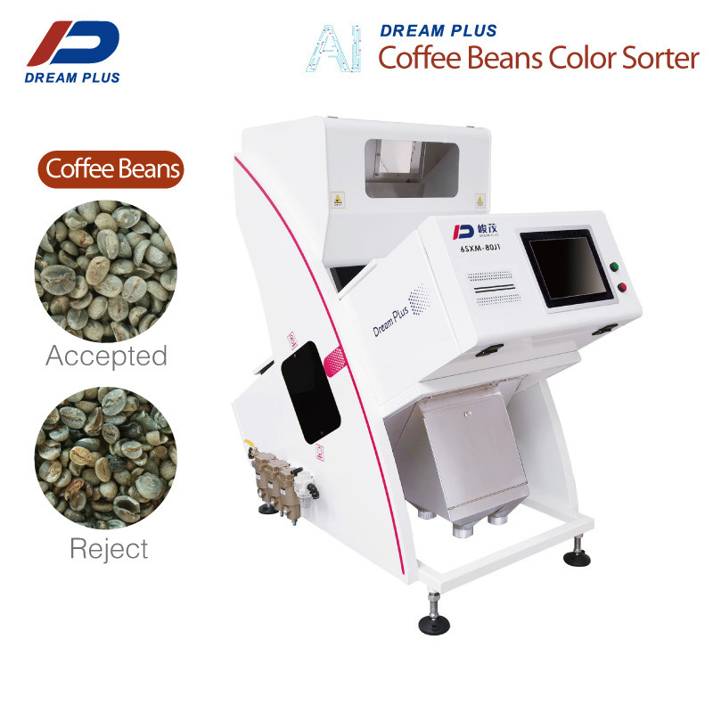 Phân loại chính xác cao Máy phân loại màu nhỏ cho gạo hạt cà phê 80 kênh