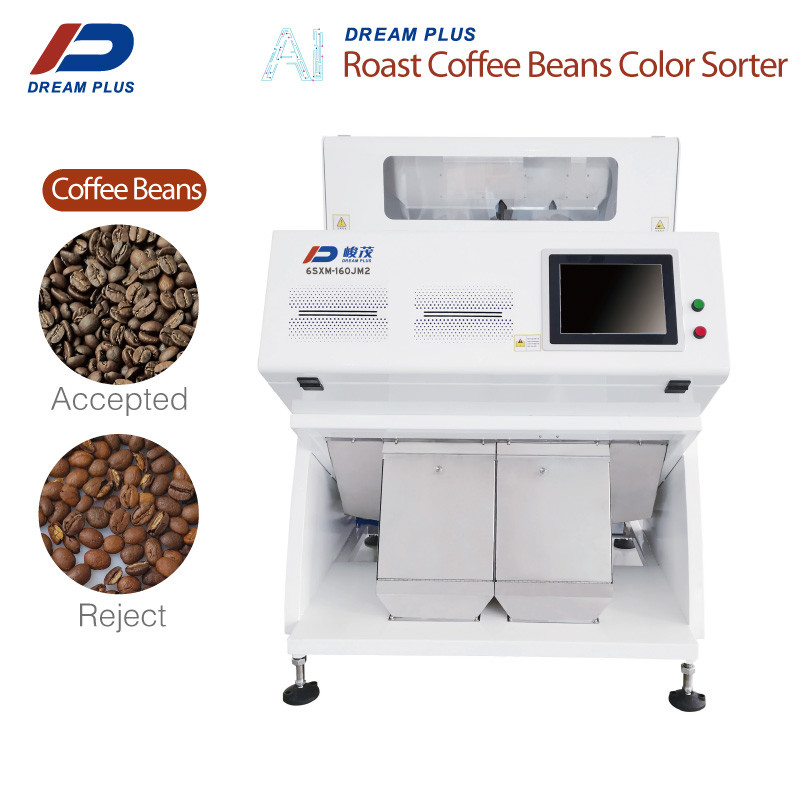 Công nghiệp 2 Chutes Coffee Bean Color Sorter RGB 160 Kênh