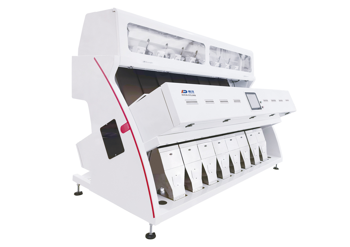 8 Máng Máy phân loại màu hạt đậu trắng nông nghiệp với máy ảnh CCD