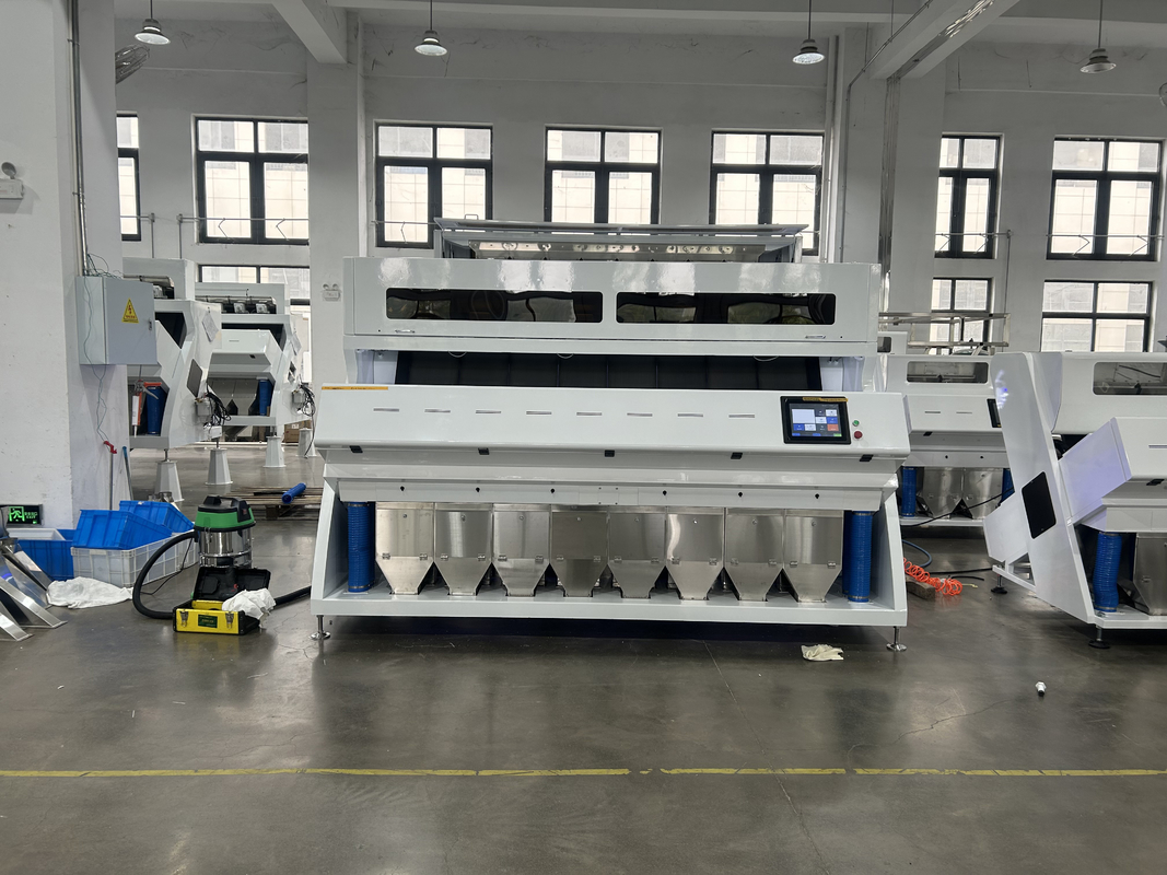 Máy phân loại màu quả óc chó / hạnh nhân với phân loại kích thước và hình dạng