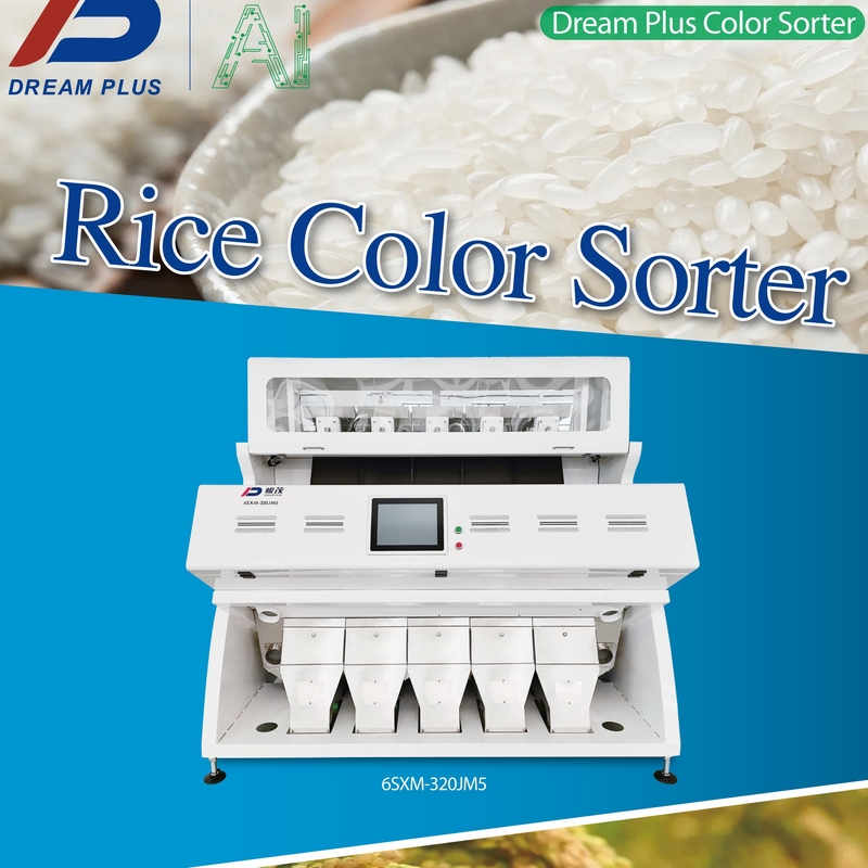 CCD RGB Camera Rice Color Sorter Máy phân loại màu cà phê