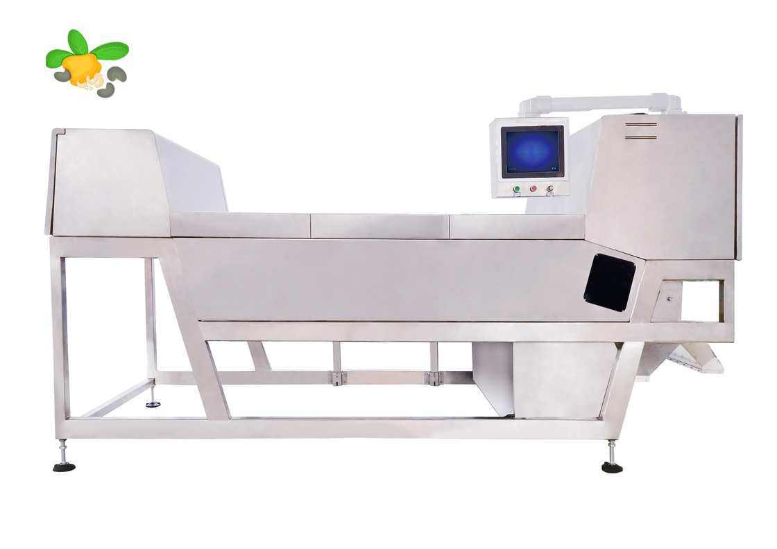 Máy phân loại màu đai rộng 600mm với kích thước mông hạt điều
